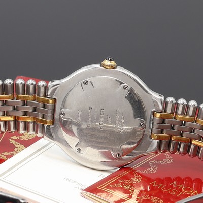 27109709d - CARTIER Linie 21 Damenarmbanduhr Referenz 123 000 P, z. T. verg. 2-tlg. Edelstahlgeh. ...
