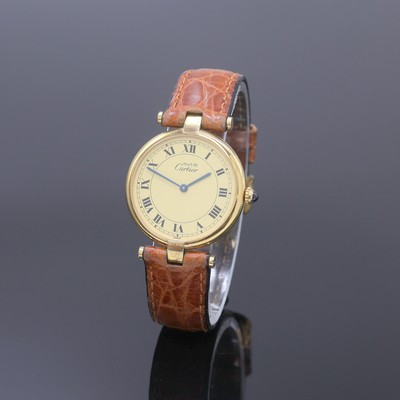 Image CARTIER Damenarmbanduhr Vermeil Referenz 590003, Schweiz um 1995, quarz, verg. ...