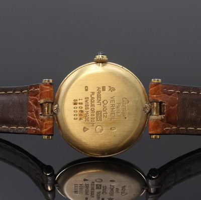 27109746d - CARTIER Damenarmbanduhr Vermeil Referenz 590003, Schweiz um 1995, quarz, verg. ...