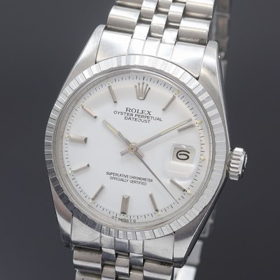 27109757a - ROLEX Oyster Perpetual Datejust Herrenarmbanduhr Referenz 1603, Schweiz um 1973, ...