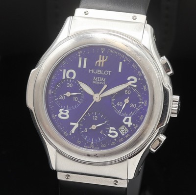 27109776a - HUBLOT MDM Armbandchronograph Referenz 1810.1, Schweiz um 2000, Automatik, Edelstahlgeh. ...