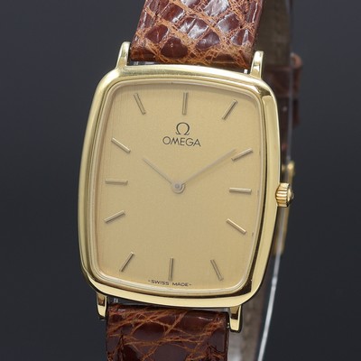 27109782a - OMEGA De Ville vergoldete Armbanduhr Referenz 195.0076.2, Schweiz um 1985, Boden ...
