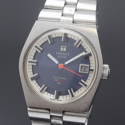 27109788a - TISSOT Herrenarmbanduhr PR 516 GL, Schweiz um 1970, Edelstahlgeh. inkl. orig. ...