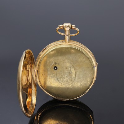 27109791c - BREGUET A PARIS offene Rosegold 750/000 Taschenuhr mit Carillon, Frankreich um 1820, ...