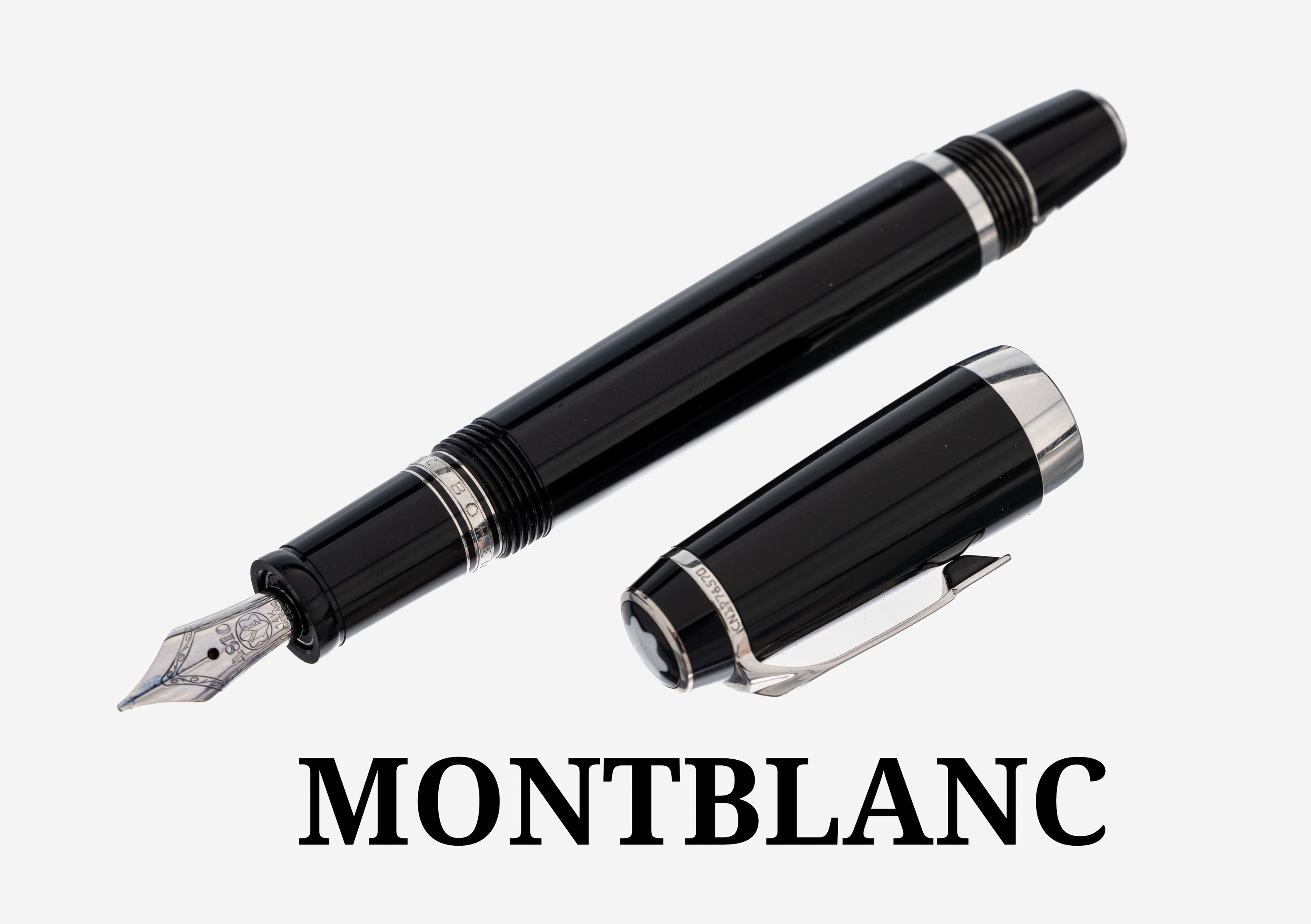 Image 27109821 - MONTBLANC Füllfederhalter, BOHEME, schwarzer Edelharz, Monturen Metall, Feder WG ...