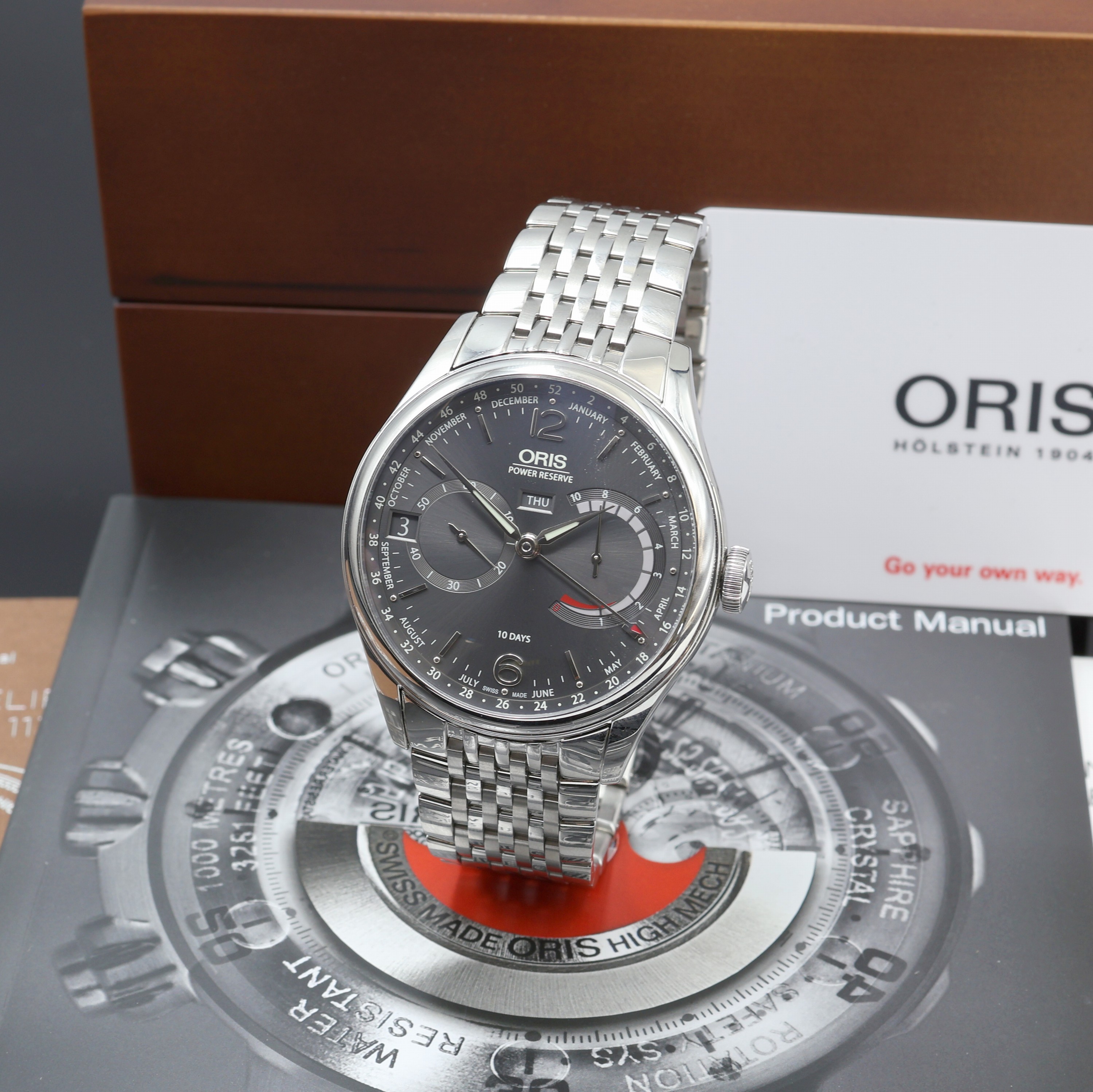 Image 27109861 - ORIS Artelier Herrenarmbanduhr Referenz 01 113 7738 4063, Schweiz verk. lt. Pap. ...
