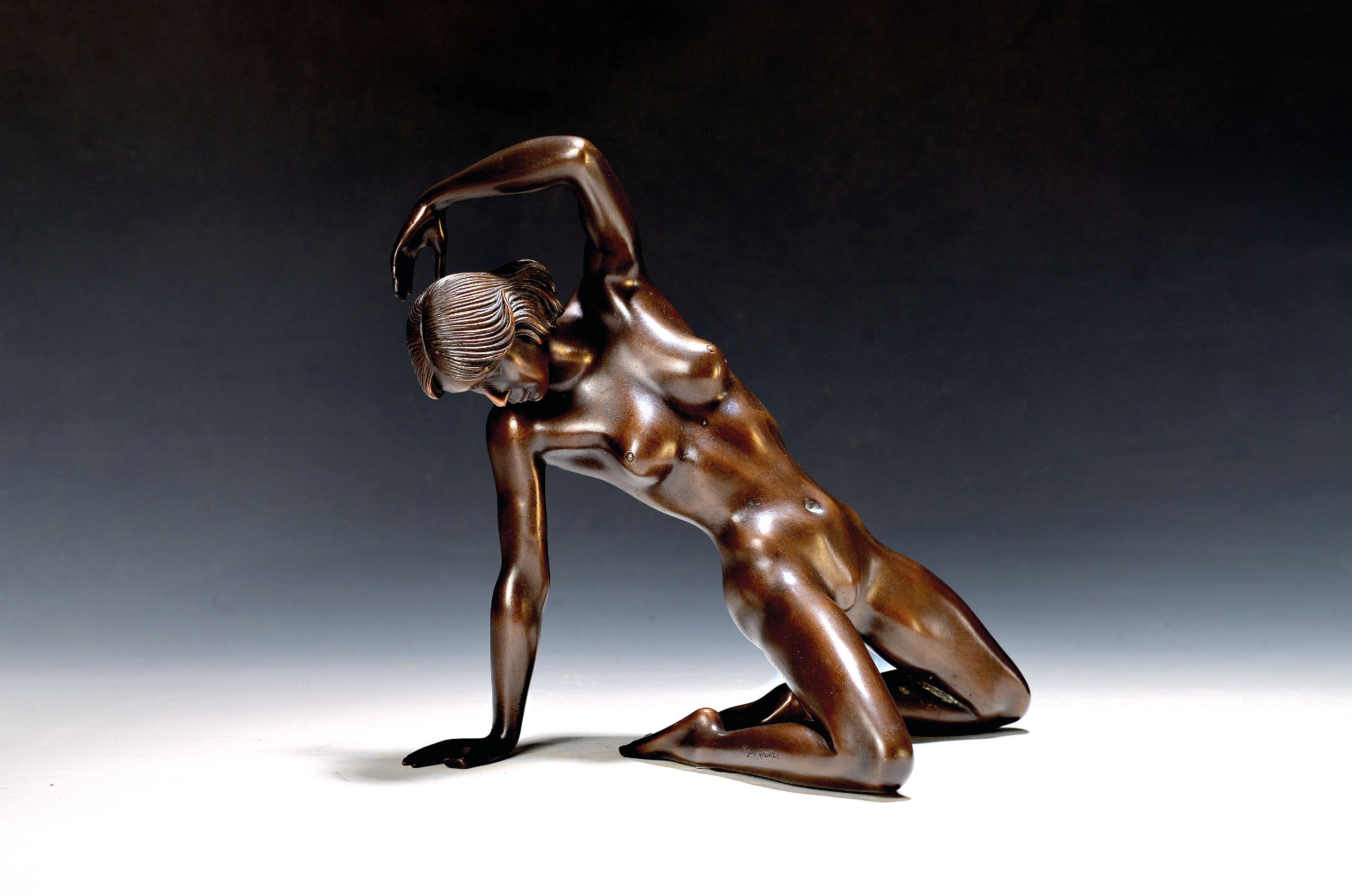 Image 27109891 - Arno Breker, 1900-1991, Grazie, Bronzeskulptur, sign. und num. 97/300, H. ca. 25cm