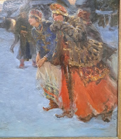 27109881b - Zuschreibung: Abram Efimovich Archipov, 1862-1930 Moskau, Paar ausgelassene Frauen in ...