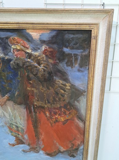 27109881g - Zuschreibung: Abram Efimovich Archipov, 1862-1930 Moskau, Paar ausgelassene Frauen in ...