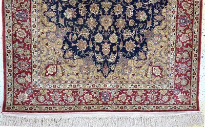 27110175c - Hereke Seide Sehr fein, Türkei, signiert, Mitte 20.Jhd, reine Naturseide, ca. 143 x ...