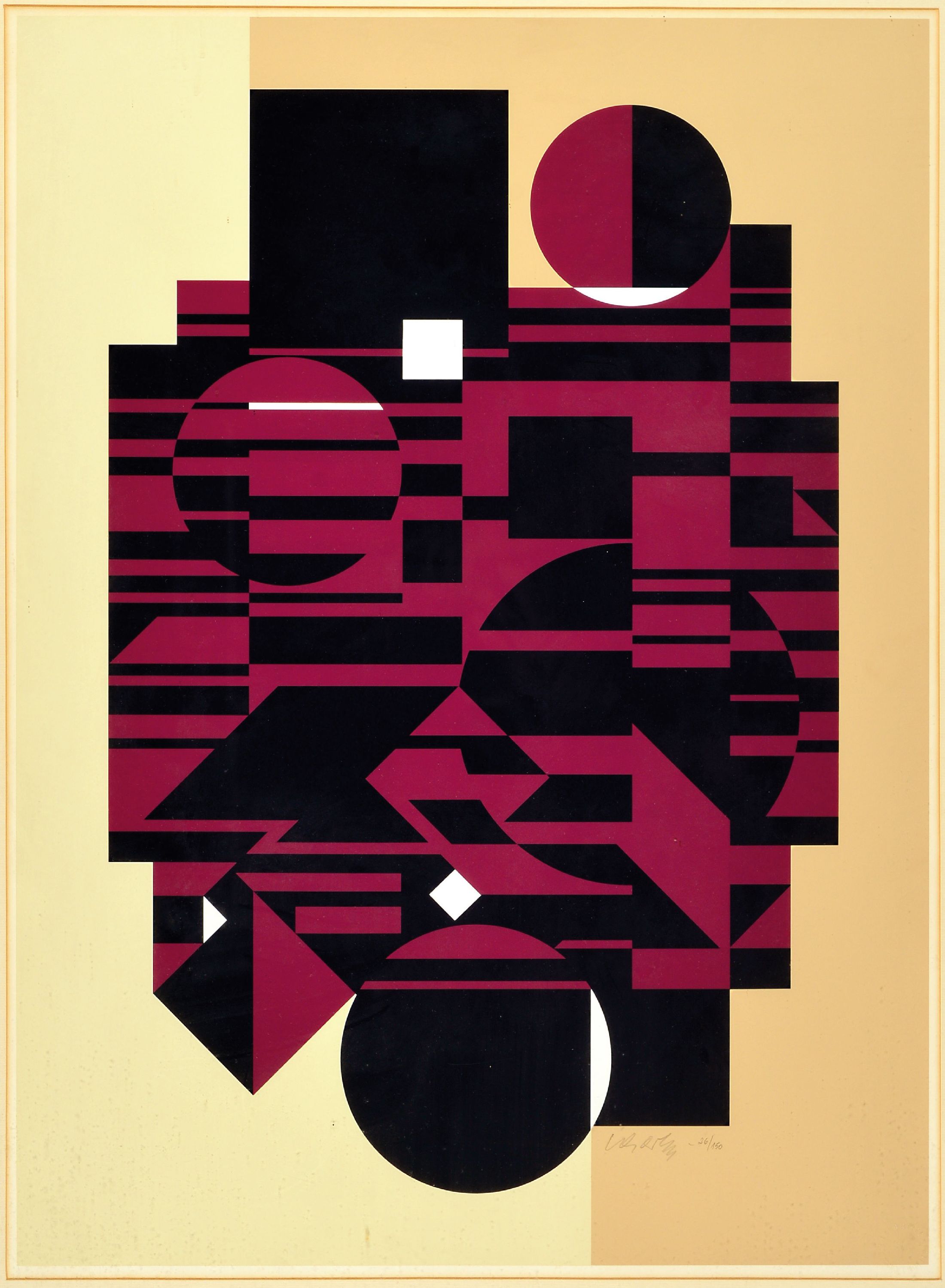 Image 27110219 - Victor Vasarely, 1908-1997, Octal, Farblithographie von 1975, handsign. und num. 26/150, ...