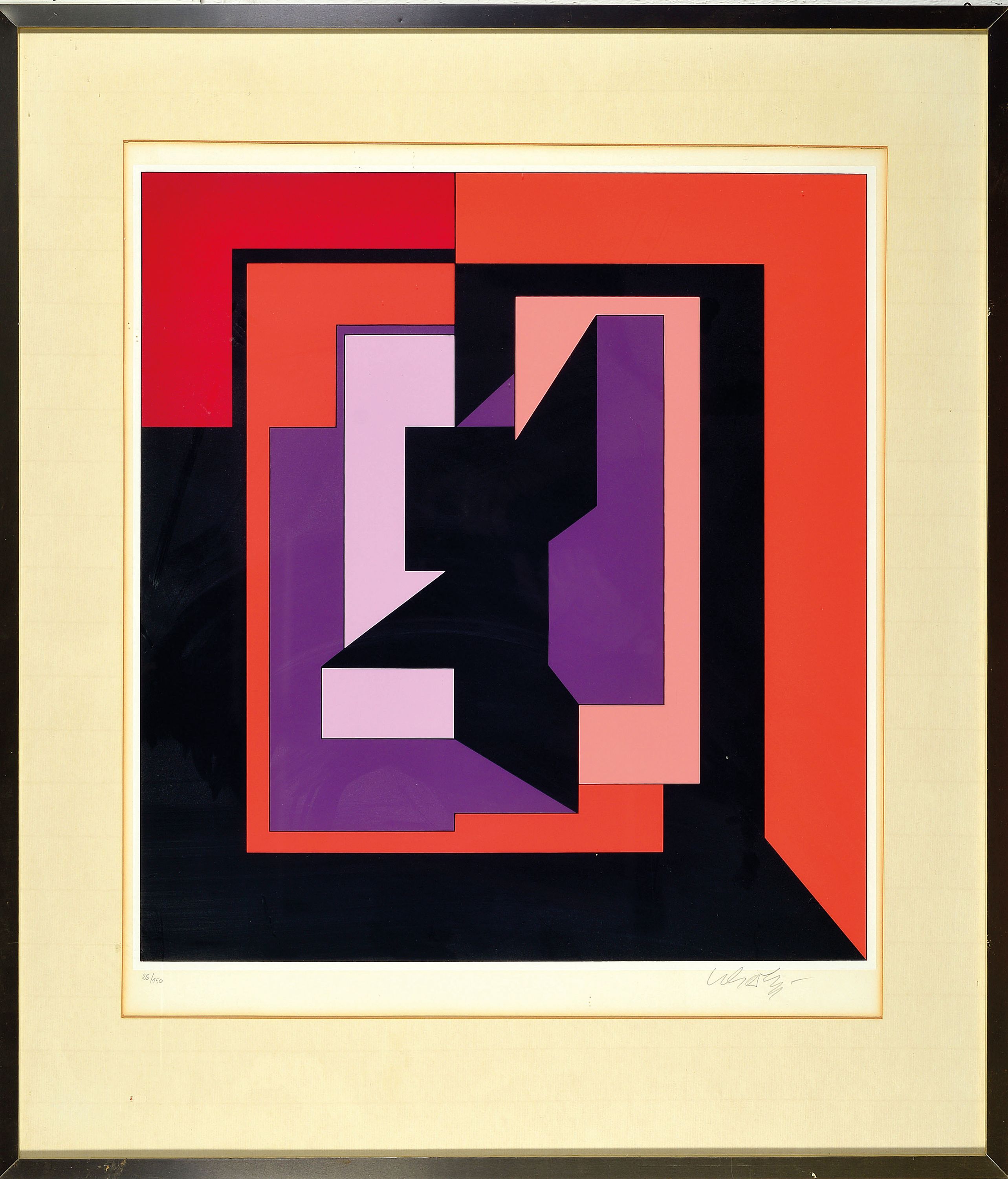 Image 27110231 - Victor Vasarely, 1906-1997, Farblithographie, handsign. und num. 26/150, ca. 48x45cm, ...