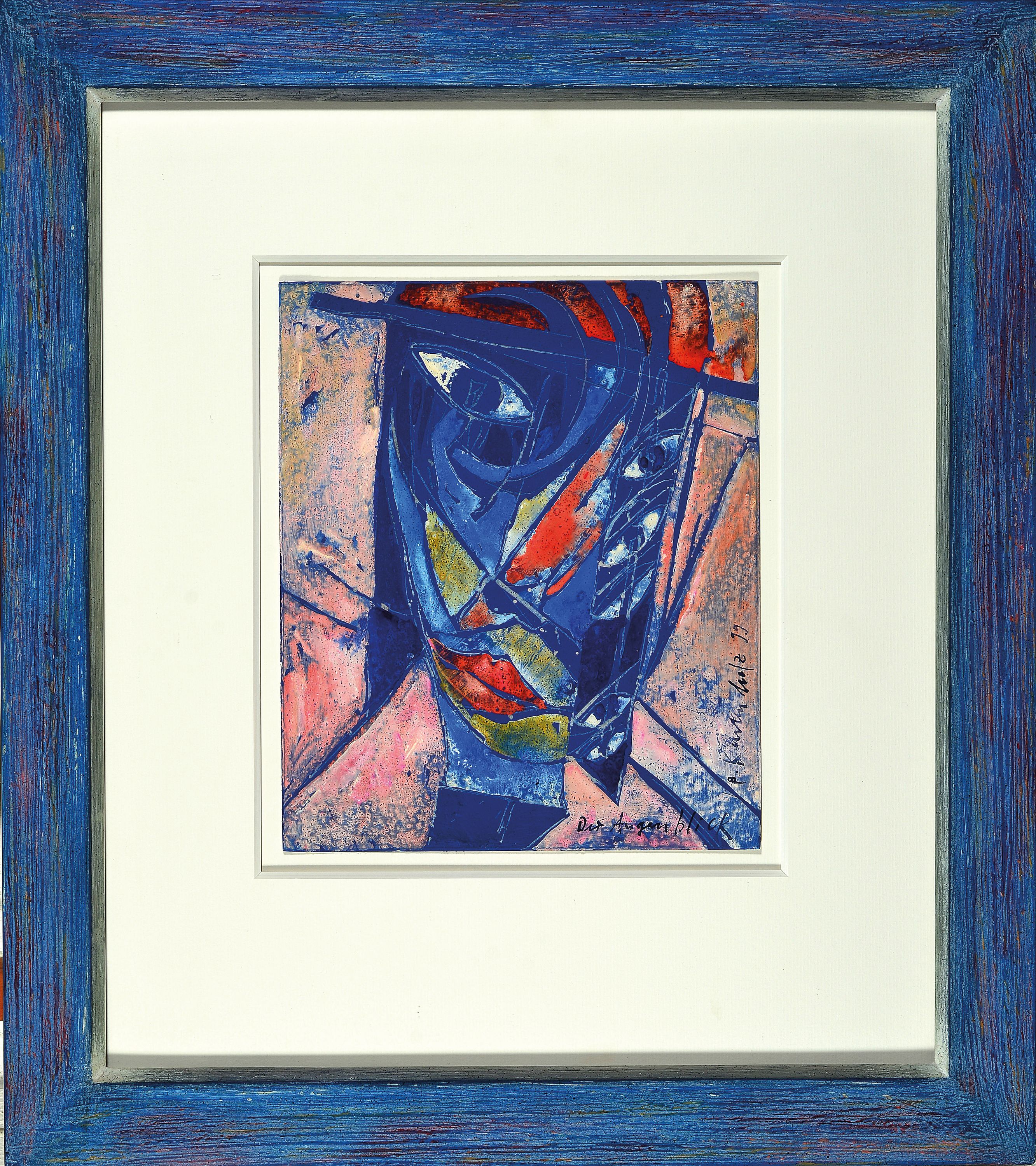 Image 27110233 - Bernd Kastenholz, geb. 1949 Speyer, Der Augenblick, Gouache auf Papier, betitelt, ...