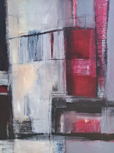 27110216l - Anne-Marie Sprenger, geb. Herxheim, Zwei abstrakte Kompositionen, ´Psalm 15´ (2010) ...