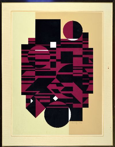 27110219k - Victor Vasarely, 1908-1997, Octal, Farblithographie von 1975, handsign. und num. 26/150, ...