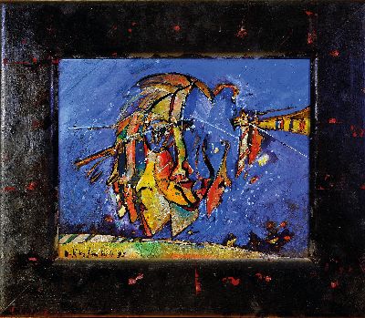 Image Bernd Kastenholz, born 1949 Speyer, Untitled, oil/hardboard, signed lower left. and dated ...