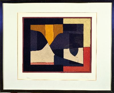Image Victor Vasarely, 1906-1997, color lithograph, hand signed. and number. 43/150, approx. ...