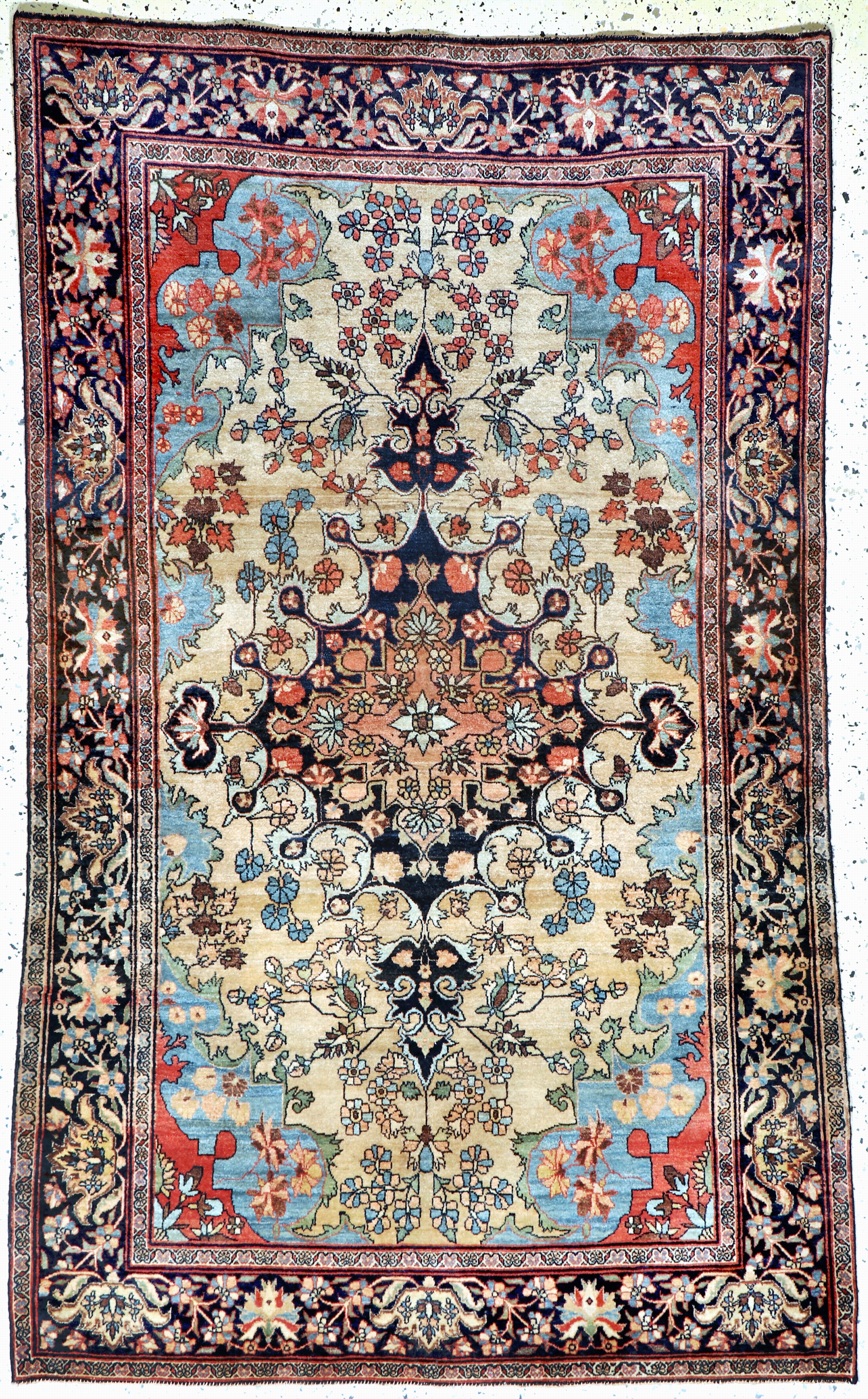 Image 27110309 - Antiker Farahan, Persien, um 1900, Wolle auf Baumwolle, ca. 200 x 122 cm, EHZ: 2(Zwei ...