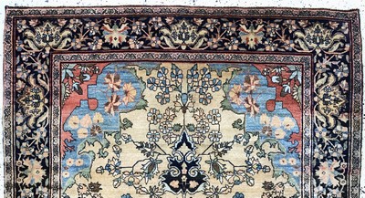 27110309a - Antiker Farahan, Persien, um 1900, Wolle auf Baumwolle, ca. 200 x 122 cm, EHZ: 2(Zwei ...