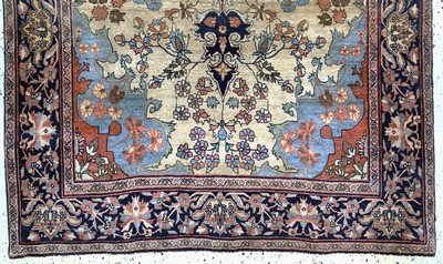 27110309c - Antiker Farahan, Persien, um 1900, Wolle auf Baumwolle, ca. 200 x 122 cm, EHZ: 2(Zwei ...