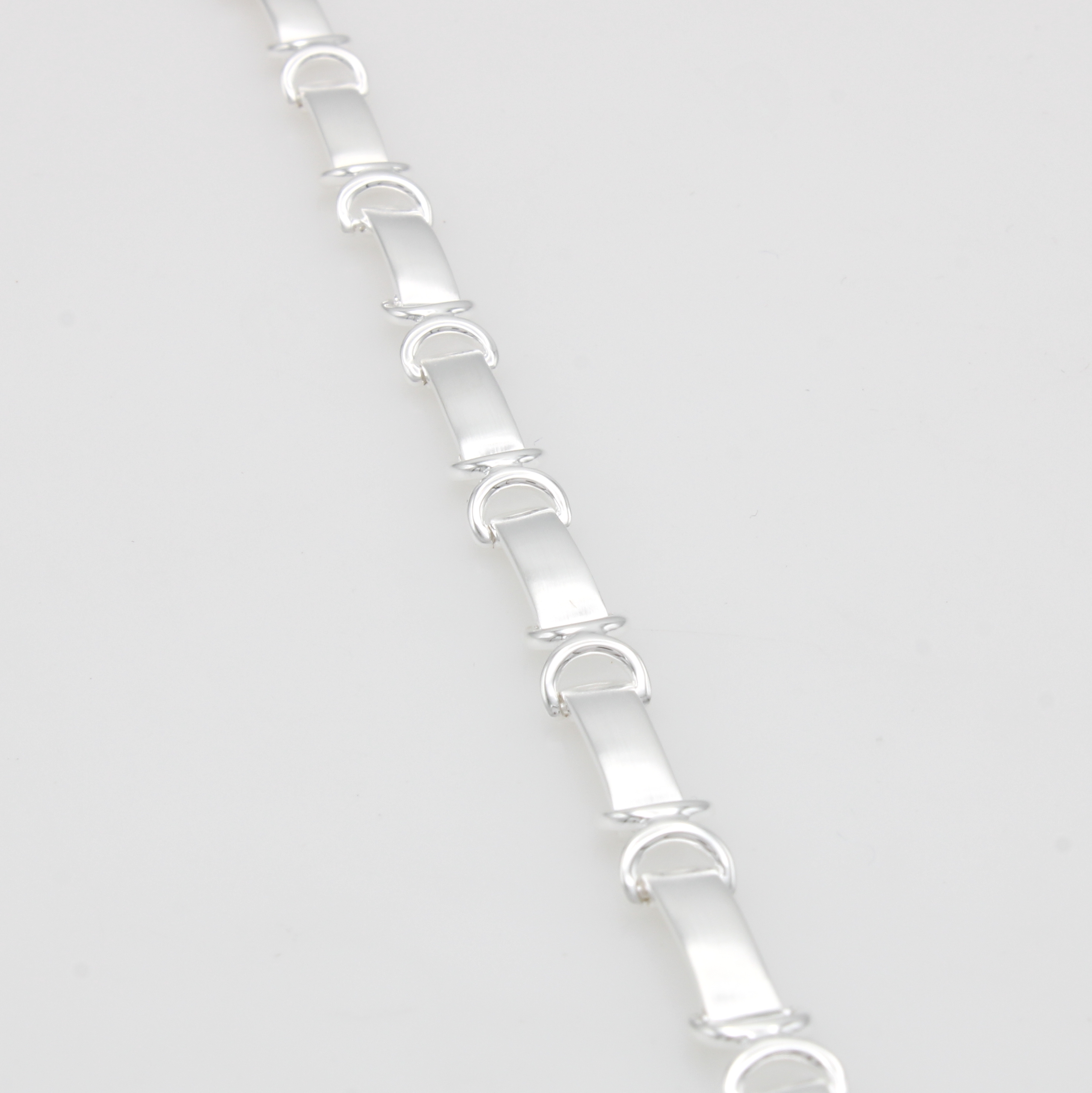 Image 27110427 - Armband, 925er Silber z.T. matt., Karabiner-schl., L. ca. 20 cm