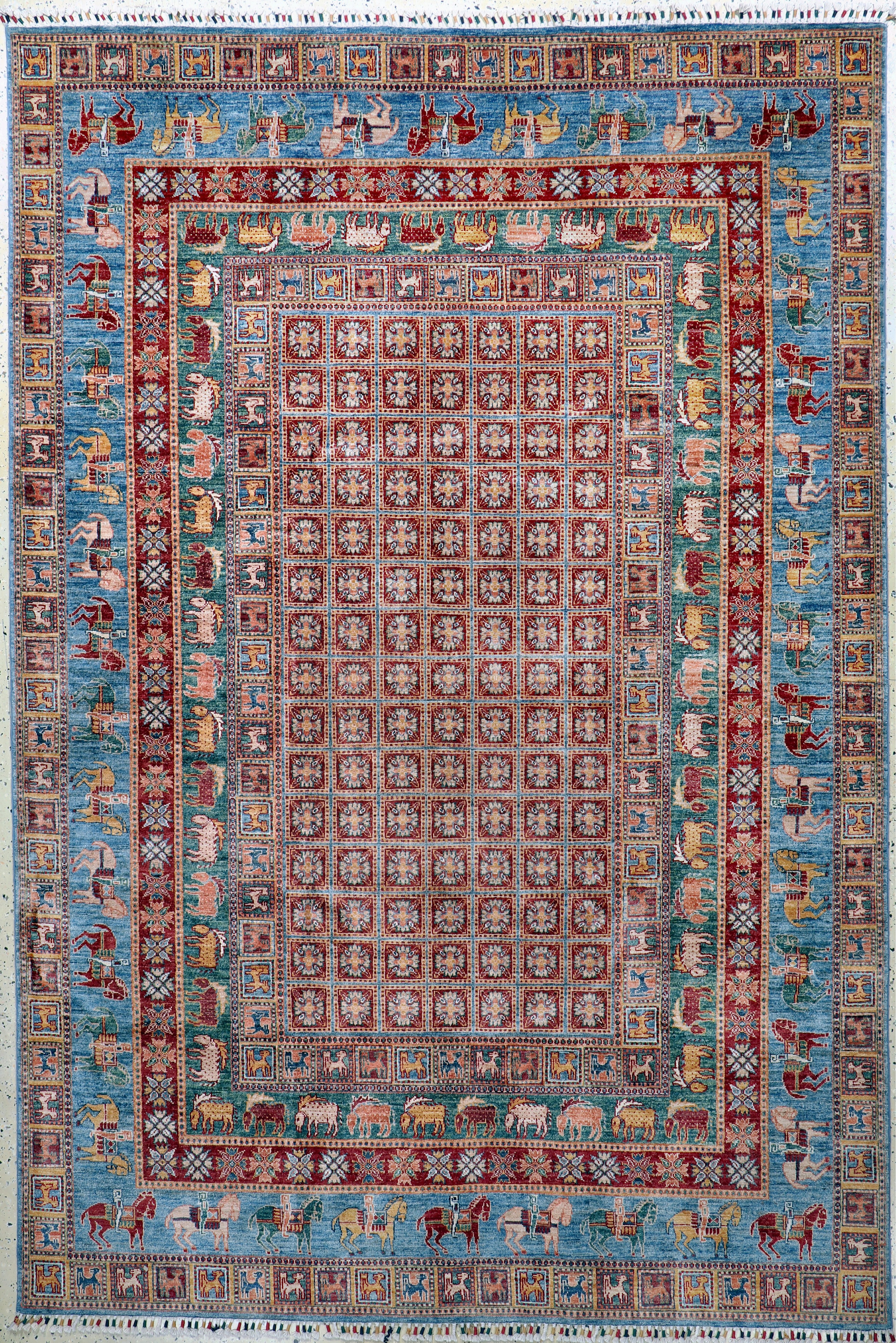 Image 27110440 - Sigler, Pakistan, Ende 20.Jhd, Wolle auf Baumwolle, ca. 310 x 208 cm, EHZ: 1-2 ...