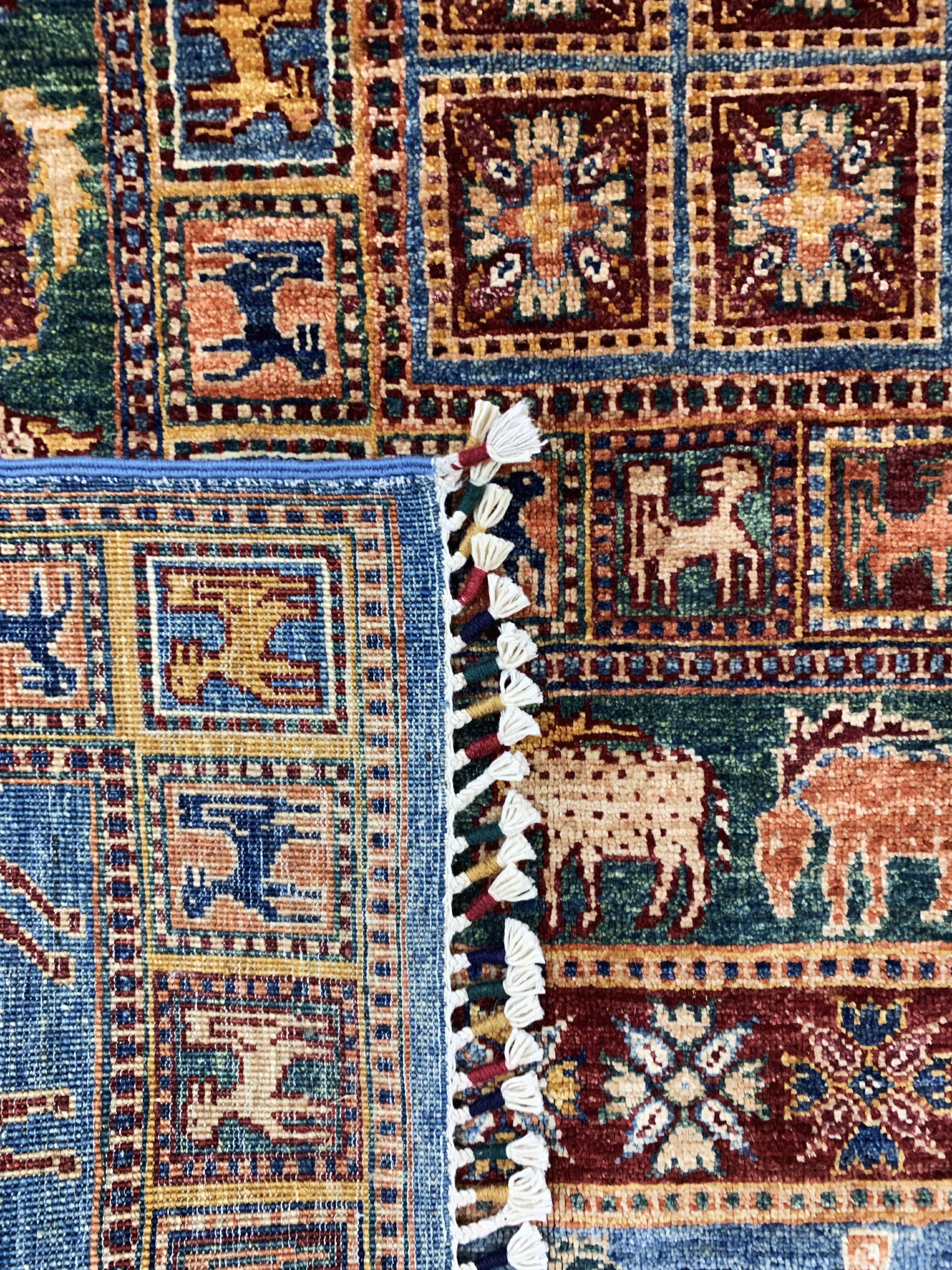 Detail h: Sigler, Pakistan, Ende 20.Jhd, Wolle auf Baumwolle, ca. 310 x 208 cm, EHZ: 1-2
