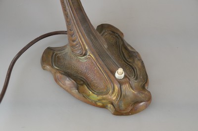 27110541b - Lampenfuß im Stil von Friedrich Adler, Jugendstil, Erstes Viertel 20.Jh., Metall ...