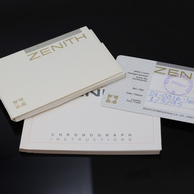 27110885e - ZENITH Prime Armbandchronograph Referenz 01.0010.420, Schweiz verk. lt. beil. Pap. ...