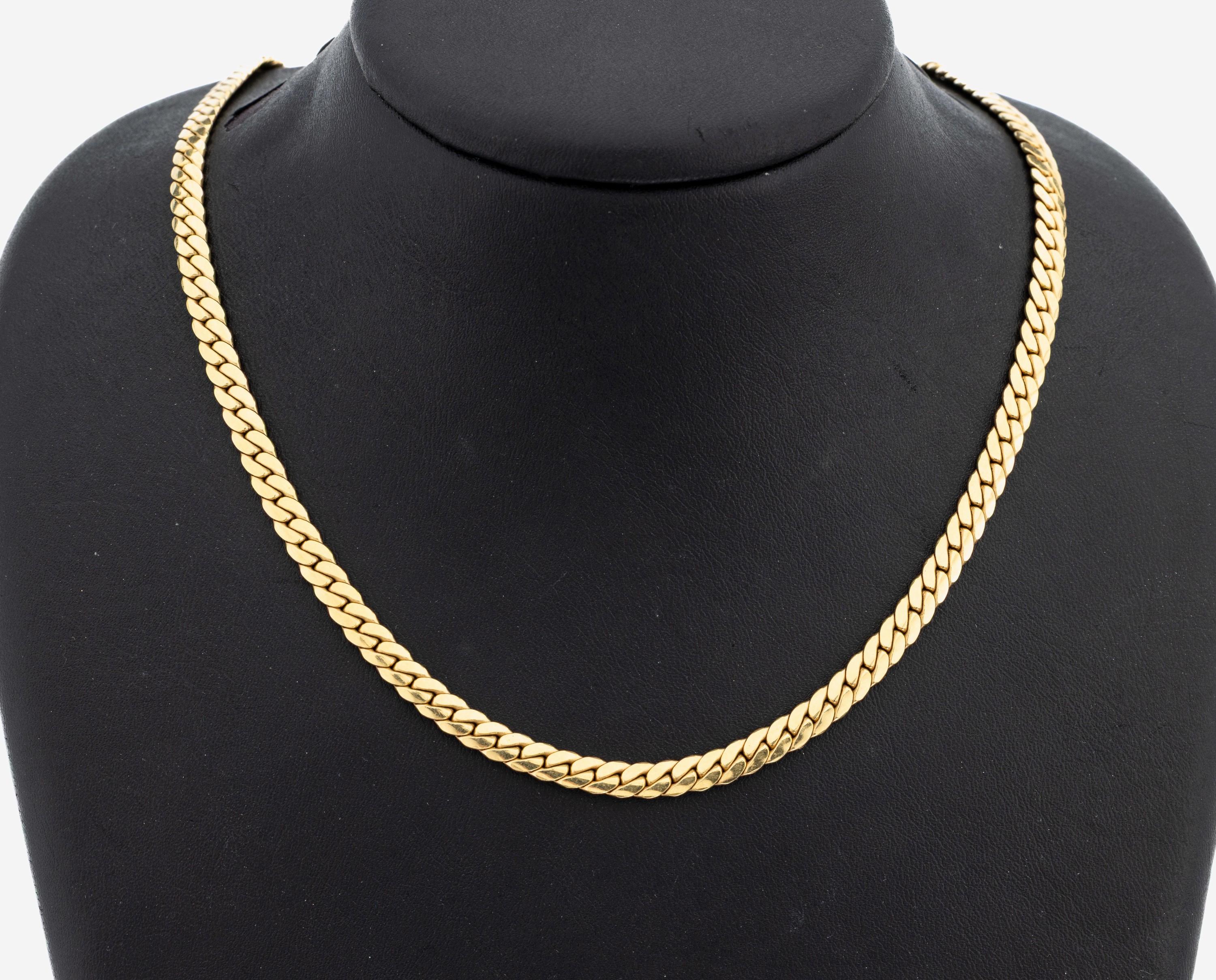 Image 27110908 - 14 kt gold necklace , YG 585/000, l. approx.50 cm, lobster clasp, approx. 38.5 g
