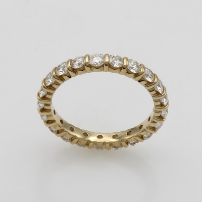 27110938a - Memoryring mit Brillanten, GG 585/000, 21 Brill. zus. ca. 2.0 ct get.Weiß/lupenrein, RW ...