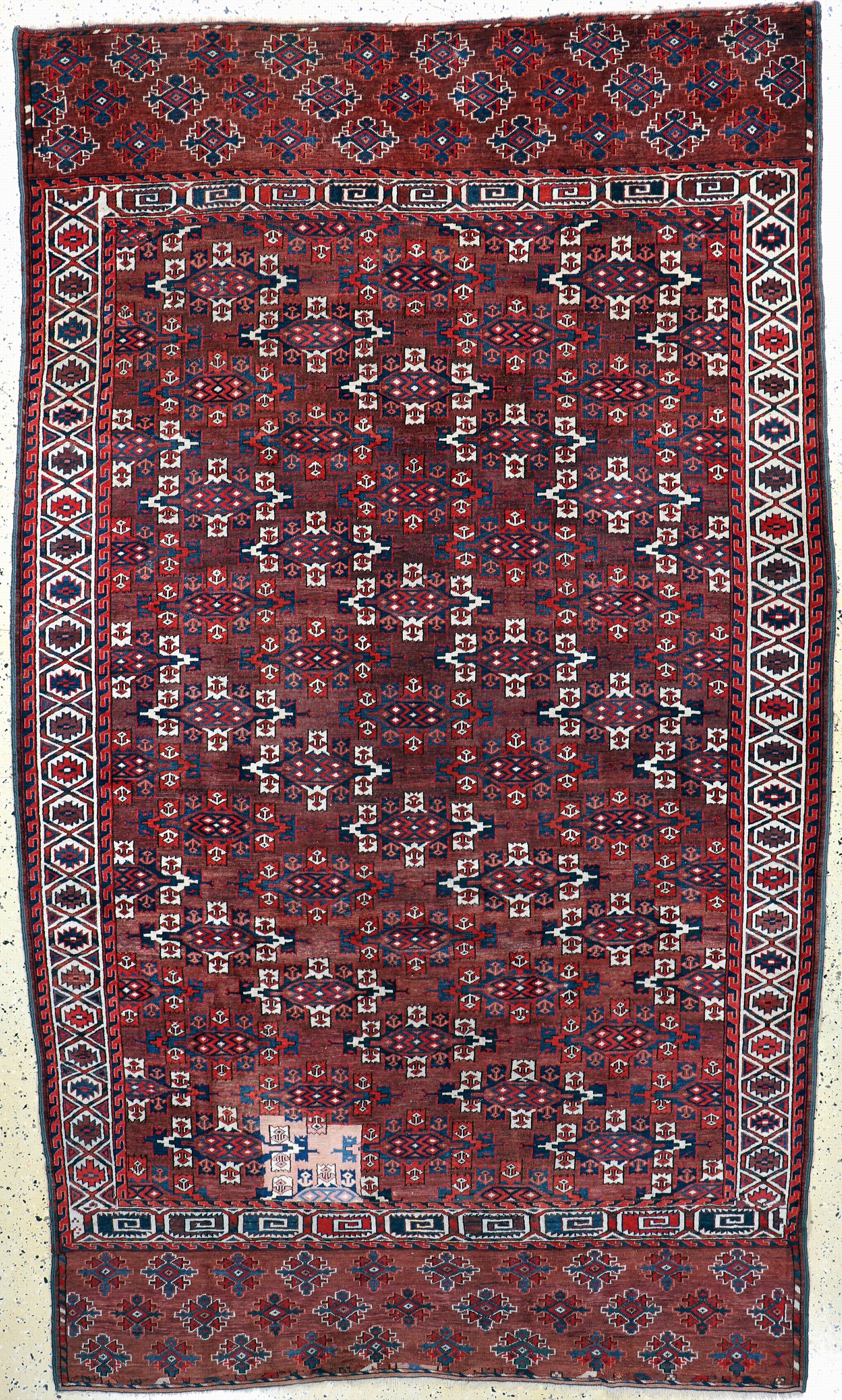 Image 27111040 - Yomud´Hauptteppich´antik, Turkmenistan, 19.Jhd, Wolle auf Wolle, ca. 294 x 172 cm, EHZ: ...