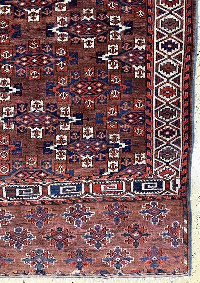 27111040a - Yomud´Hauptteppich´antik, Turkmenistan, 19.Jhd, Wolle auf Wolle, ca. 294 x 172 cm, EHZ: ...