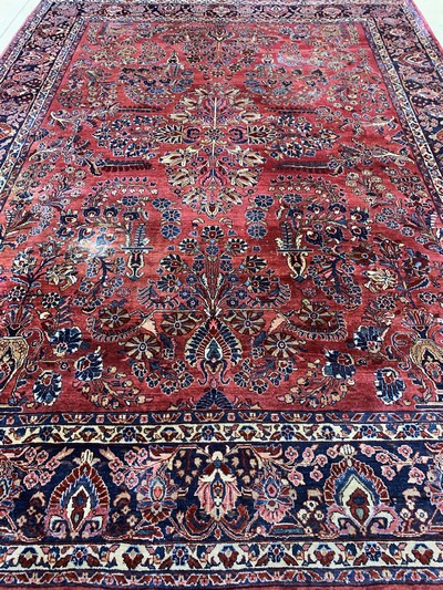 27111107i - US Re-Import Sarogh, Persien, Anfang 20.Jhd., Wolle auf Baumwolle, ca. 355 x 270 cm, ...