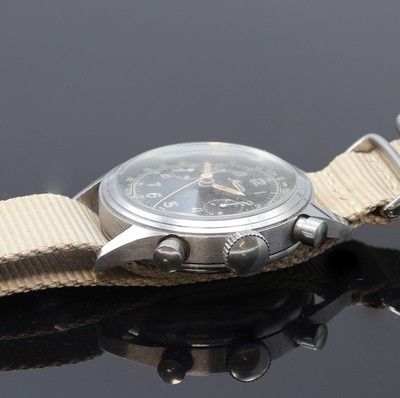 27111830b - MINERVA seltener Kaliber 13-20 Schaltradchronograph in Stahl mit schwarzem original ...