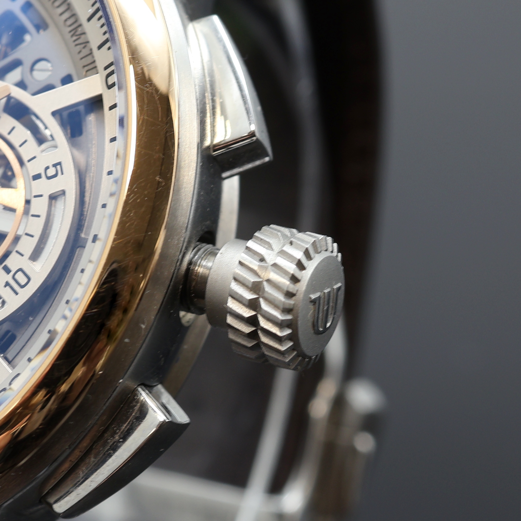 Detail b: MAURICE LACROIX Masterpiece Squelette Herrenchronograph Referenz MP6028, Schweiz um 2016, Automatik, beids. vergl. Geh. in Edelstahl inkl. orig. ...