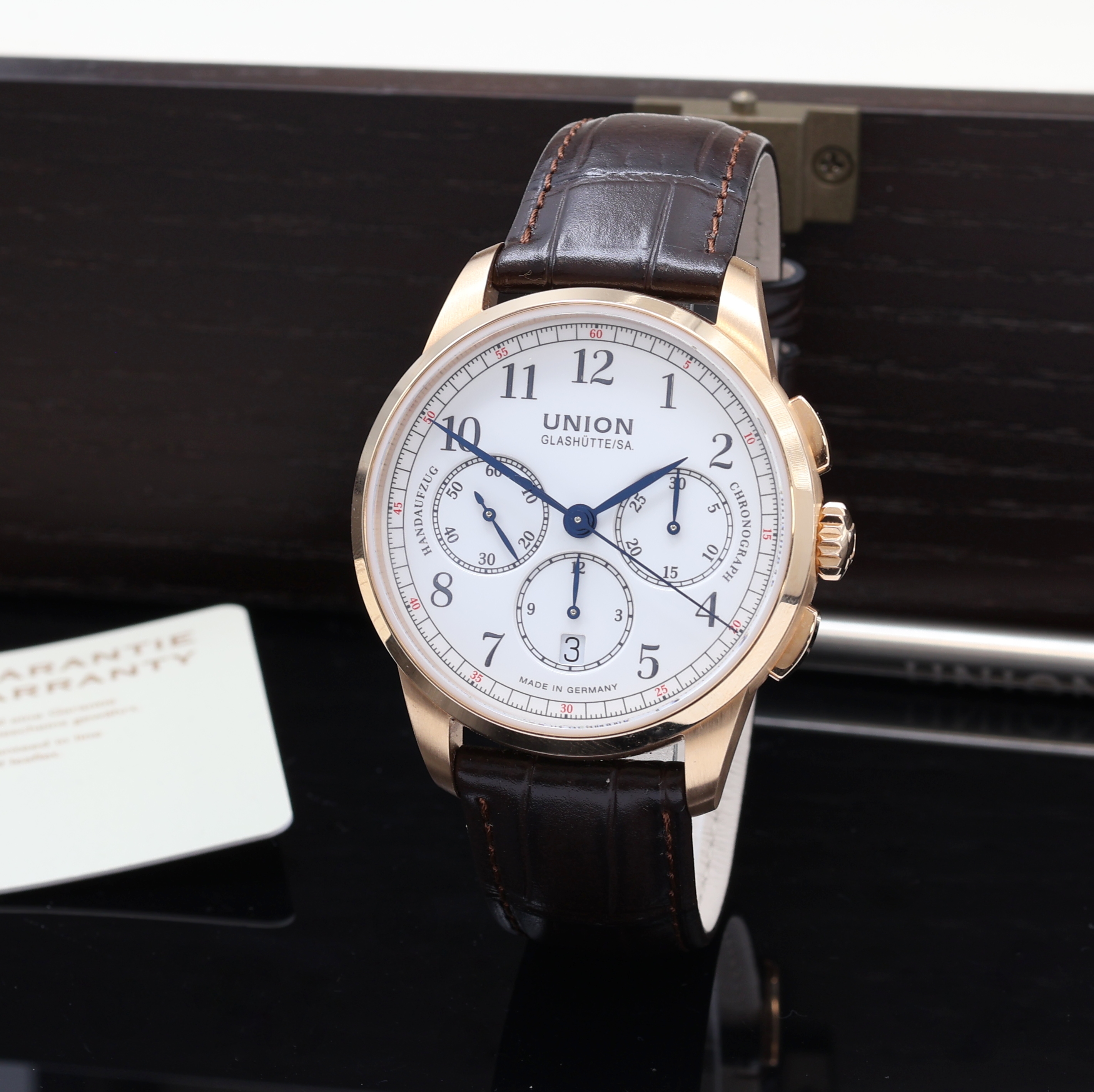 Image 27111971 - UNION GLASHÜTTE 1893 Johannes Dürrstein Edition auf 127 Stück limitierter ...