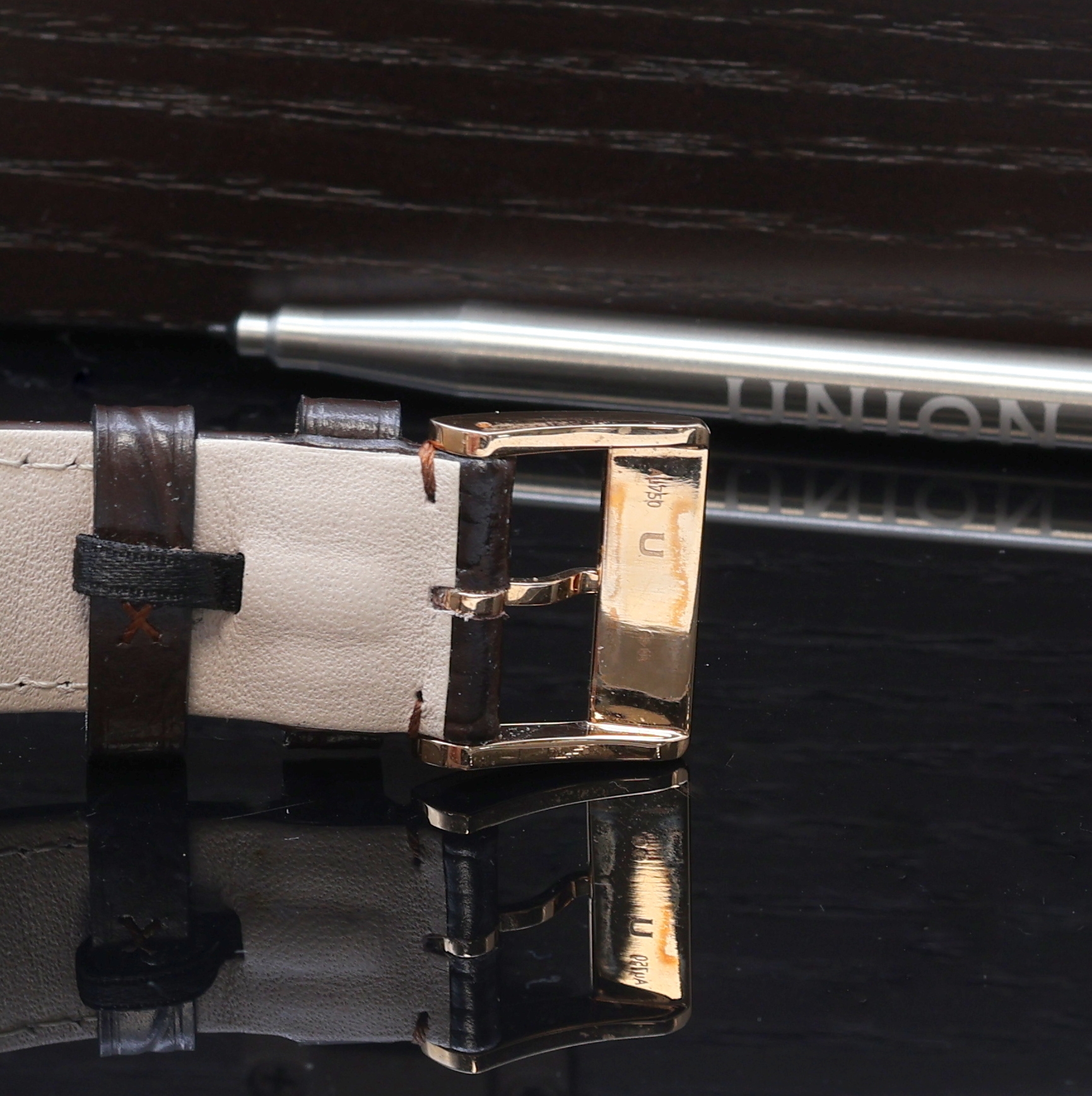 Detail c: UNION GLASHÜTTE 1893 Johannes Dürrstein Edition auf 127 Stück limitierter Armbandchronograph in RG 750/000 Referenz D903.459A, Deutschland um ...