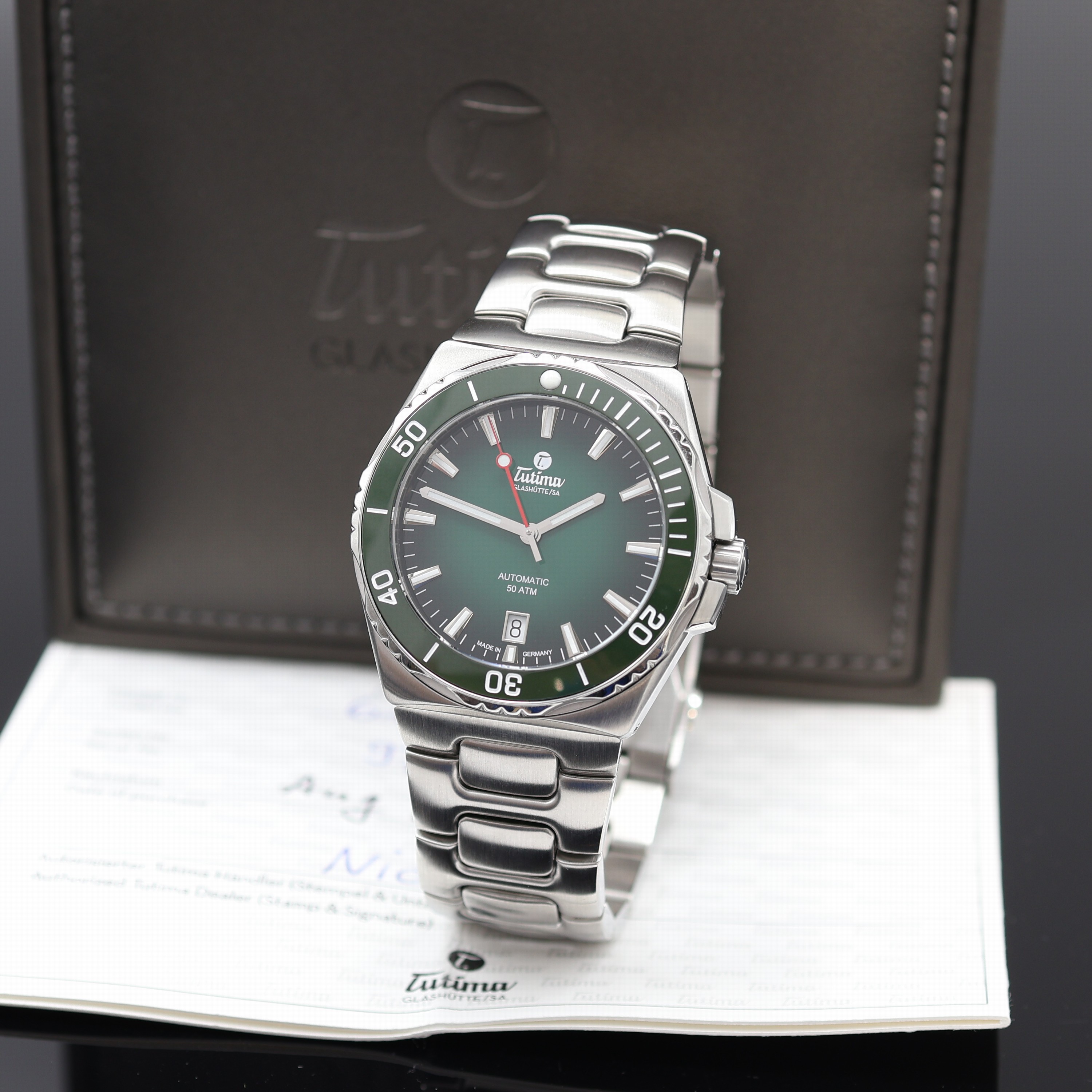 Image 27111976 - TUTIMA M2 Seven Seas Herrenarmbanduhr Referenz 6156-06, Automatik, Edelstahlgeh. inkl. ...