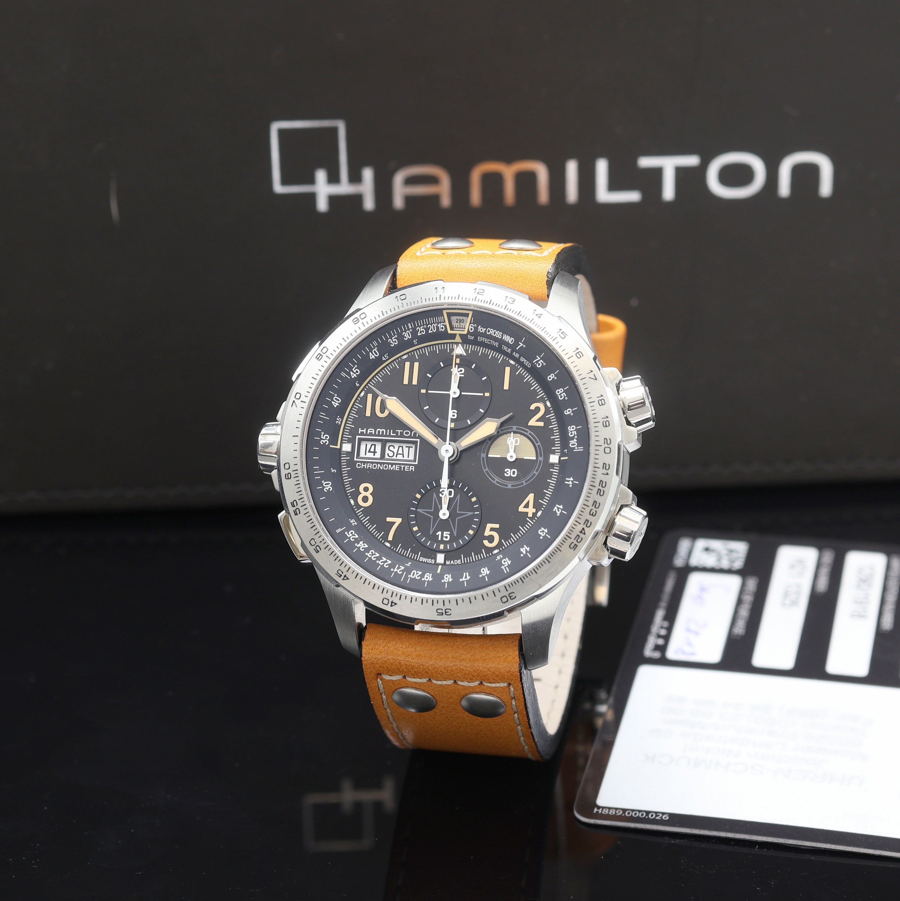 Image 27111986 - HAMILTON Khaki X-Wind auf 1918 Stück limitierte Armbandchronograph Referenz H77796535, ...