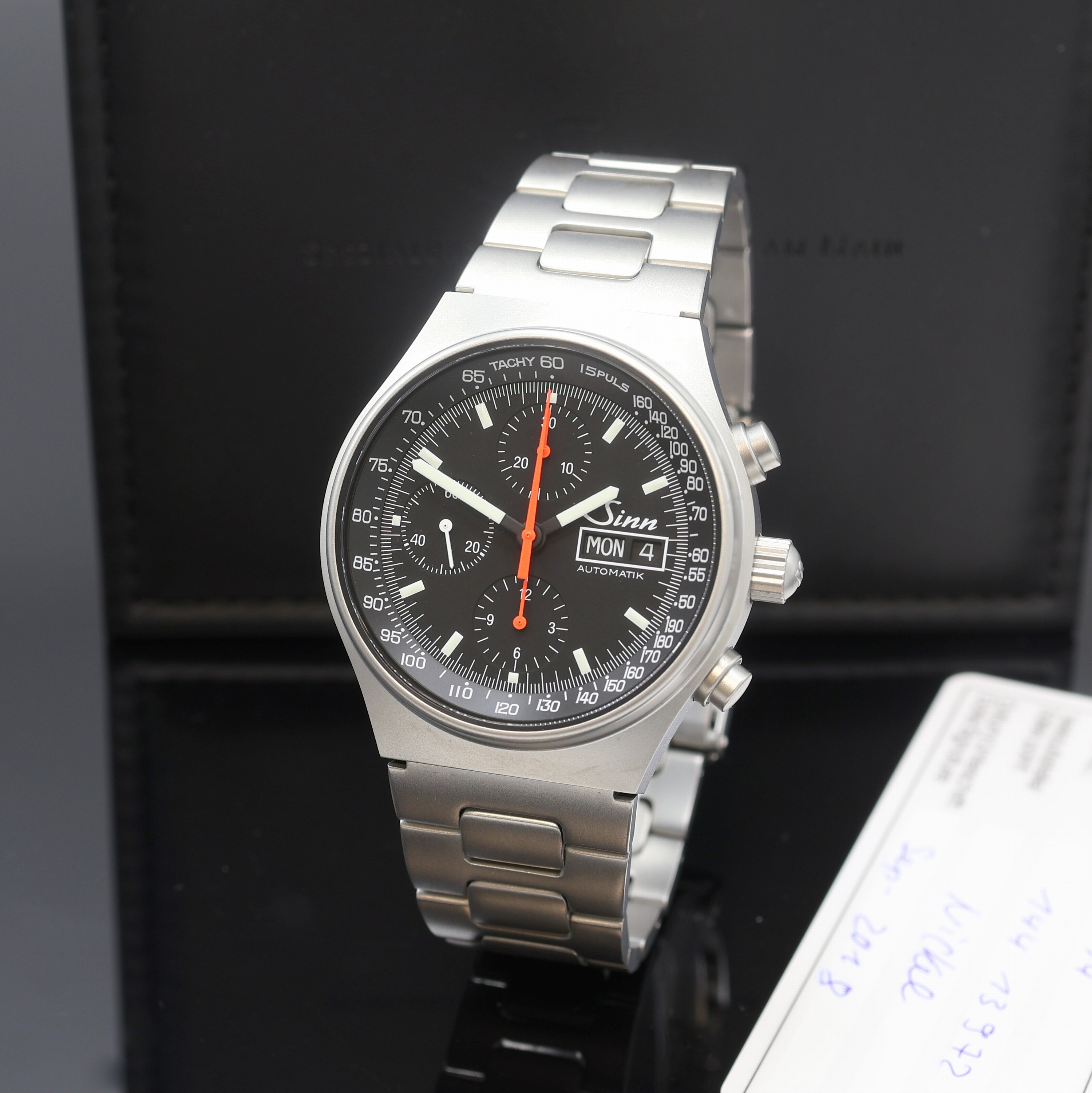 Image 27111994 - SINN Armbandchronograph Referenz 144, Automatik, beids. vergl. Edelstahlgeh. inkl. orig. ...