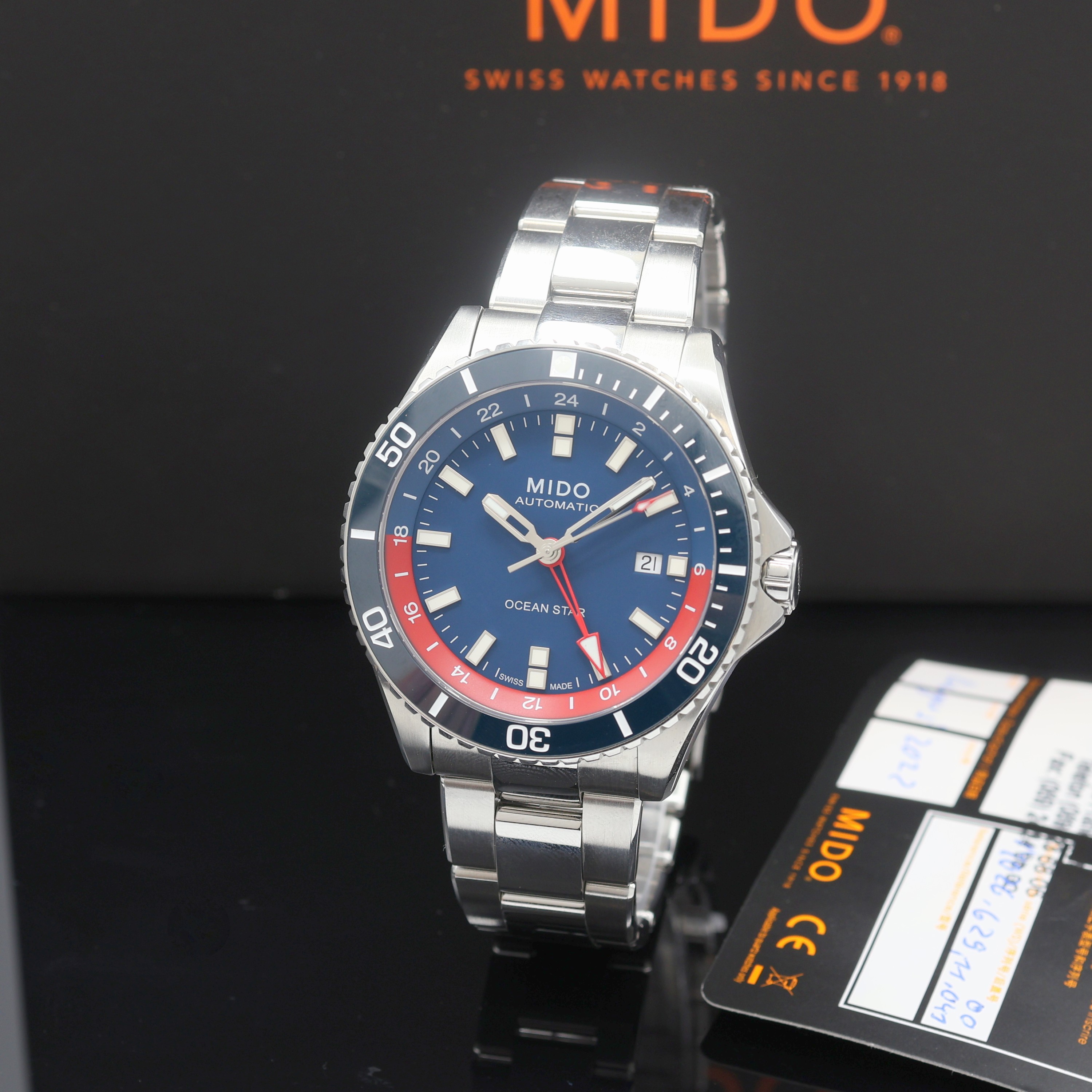 Image 27111999 - MIDO Ocean Star GMT Herrenarmbanduhr Referenz M026.629B, Schweiz um 2022, Automatik, ...