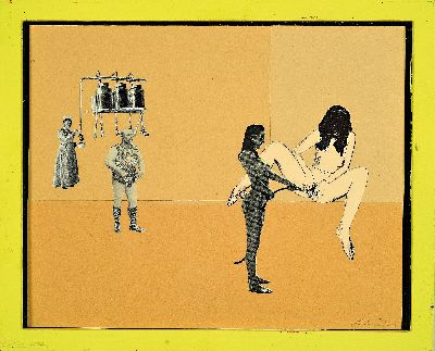 27111950k - Corinne von Lebusa, geb. 1978 Herzberg, Albatroso, Mischtechnik auf Papier, re. u. ...