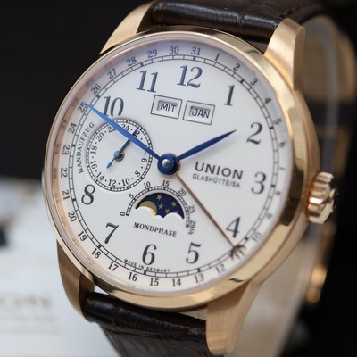 27111968a - UNION GLASHÜTTE Johannes Dürrstein Edition to 126 pieces limited 18k pink gold gents ...