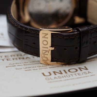 27111968c - UNION GLASHÜTTE Johannes Dürrstein Edition to 126 pieces limited 18k pink gold gents ...