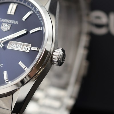 27111969b - TAG HEUER Carrera Calibre 5 Herrenarmbanduhr Referenz WBN2012, Schweiz verk. lt. beil. ...