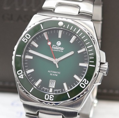 27111976a - TUTIMA M2 Seven Seas Herrenarmbanduhr Referenz 6156-06, Automatik, Edelstahlgeh. inkl. ...