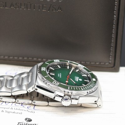27111976c - TUTIMA M2 Seven Seas Herrenarmbanduhr Referenz 6156-06, Automatik, Edelstahlgeh. inkl. ...