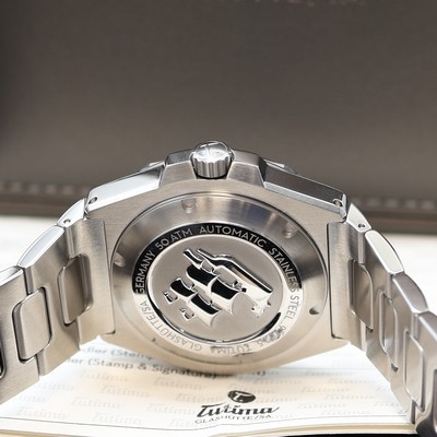 27111976d - TUTIMA M2 Seven Seas Herrenarmbanduhr Referenz 6156-06, Automatik, Edelstahlgeh. inkl. ...