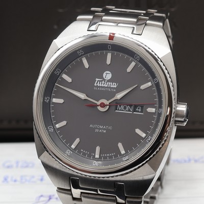 27111981a - TUTIMA Herrenarmbanduhr Saxon One Referenz 6120-01, Automatik, beids. vergl. ...